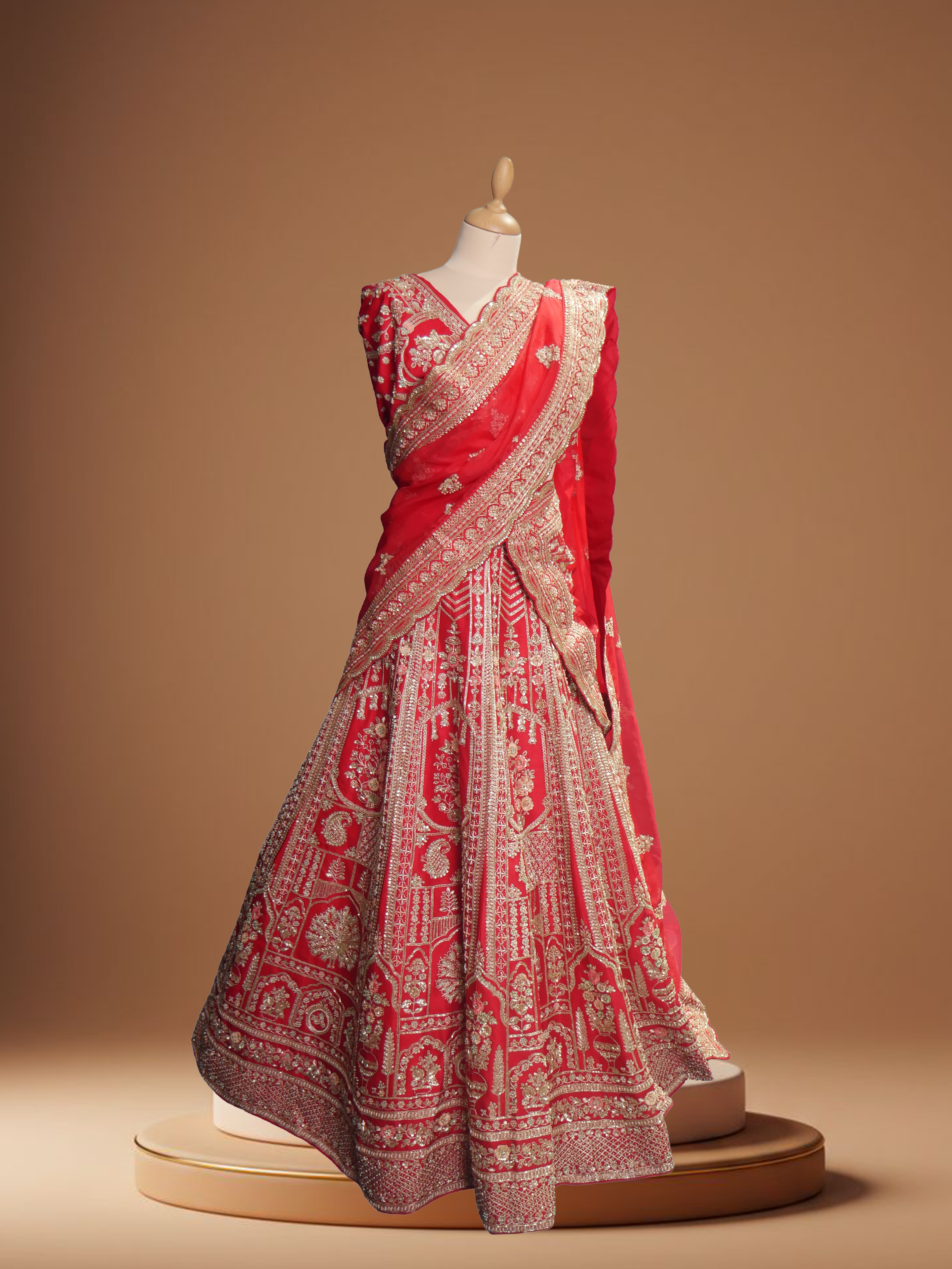 Red-bridal-lehenga