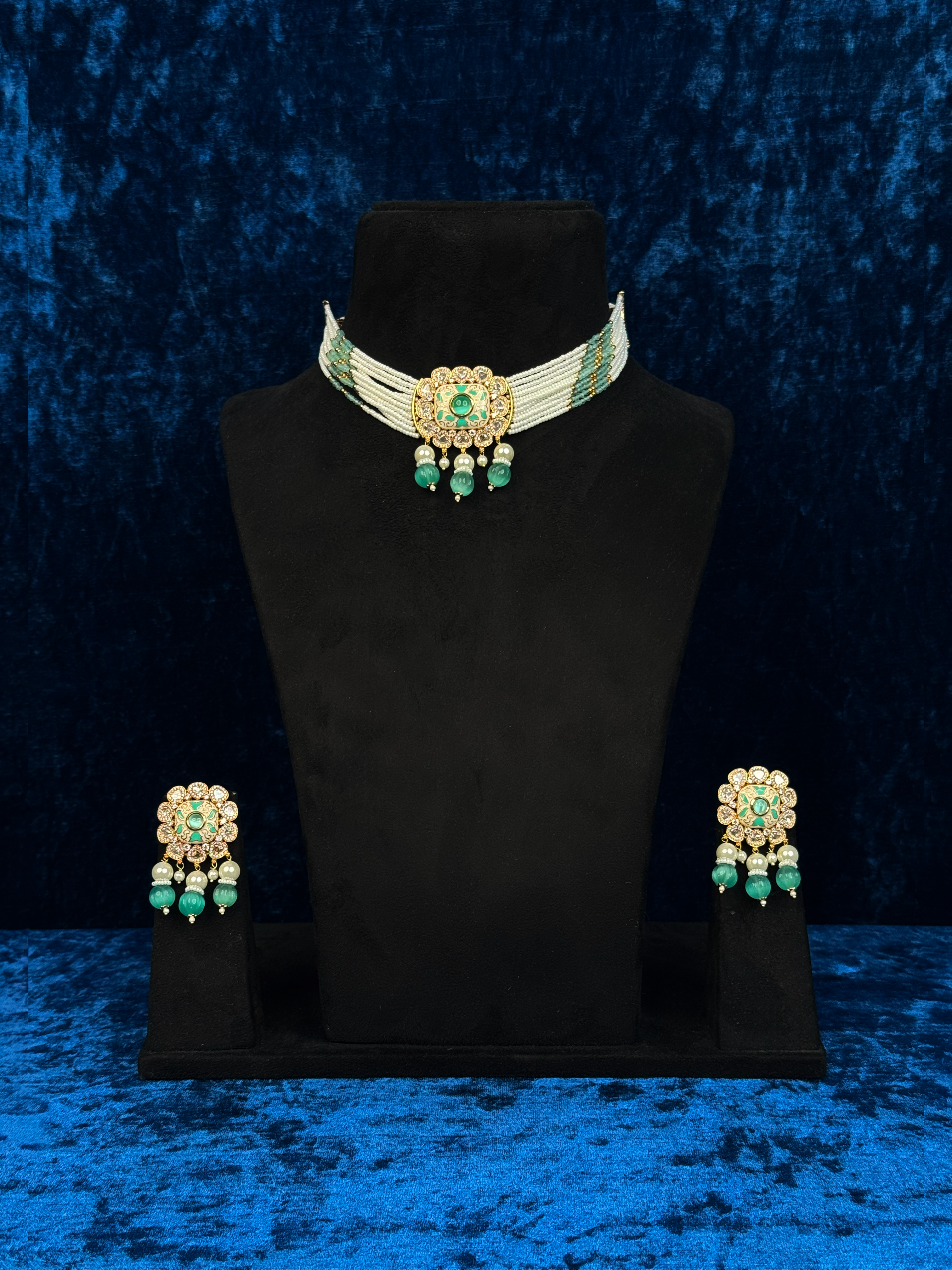 Pearl-Choker-Necklace-Set